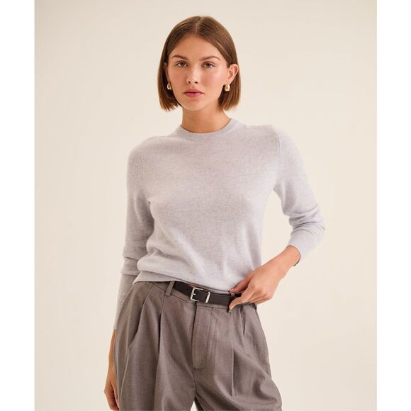 NAADAM Cashmere Crewneck Sweater size M Light Mist Purplre - Picture 1 of 11